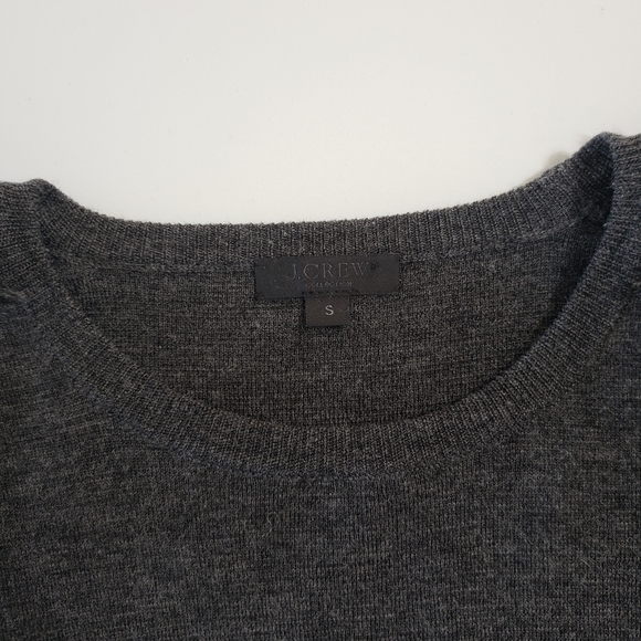 J Crew Collection Fringe Sleeve Lambswool Sweater - Picture 5 of 6